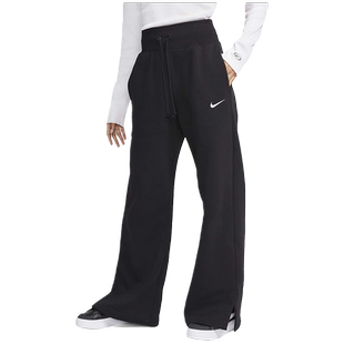 Nike耐克女子长裤冬新款休闲宽松高腰加绒保阔腿运动裤DQ5616-010