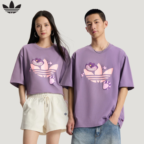 adidas阿迪达斯三叶草迪士尼联名半袖2026夏中性短袖T恤 KY8306