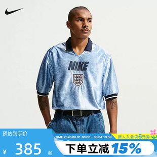 NIKE耐克英格兰队男子短袖足球上衣DRI-FIT速干翻领T恤IH1866-486
