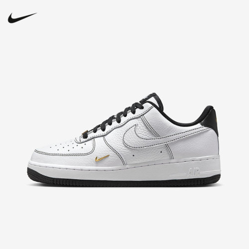 耐克空军一号女鞋AIR FORCE 1 AFI黑白小金勾低帮板鞋IB6543-101