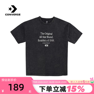 MCH624 023 T恤 Converse匡威秋男子简约休闲复古全棉圆领短袖