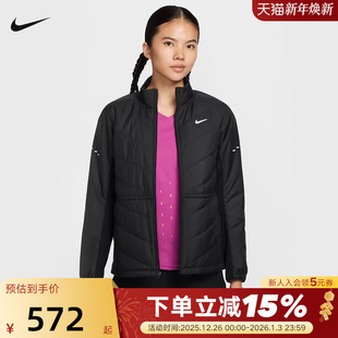 Nike耐克棉服女25冬新款 010 运动训练保暖立领棉衣夹克外套HV2745