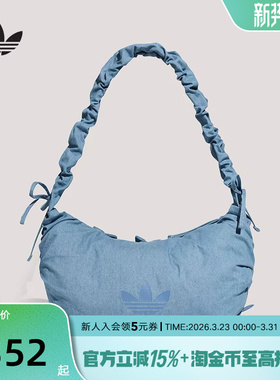 adidas阿迪达斯三叶草时尚女包手提包腋下包2026春单肩包 KX6975
