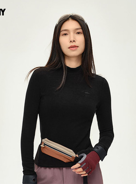 PONY1972秋冬新品女子吸湿保暖锁温防护长袖T恤243W2BT34