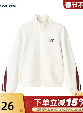 斯凯奇女装秋款女款针织外套户外休闲夹克上衣 L324W021/0074