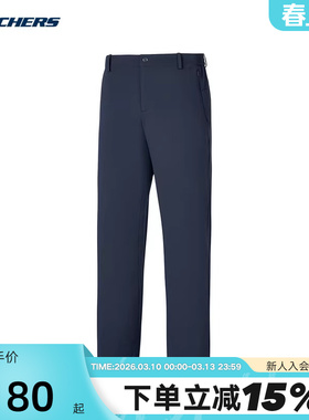 Skechers斯凯奇男士舒适柔软休闲运动裤针织长裤P325M149/01KA