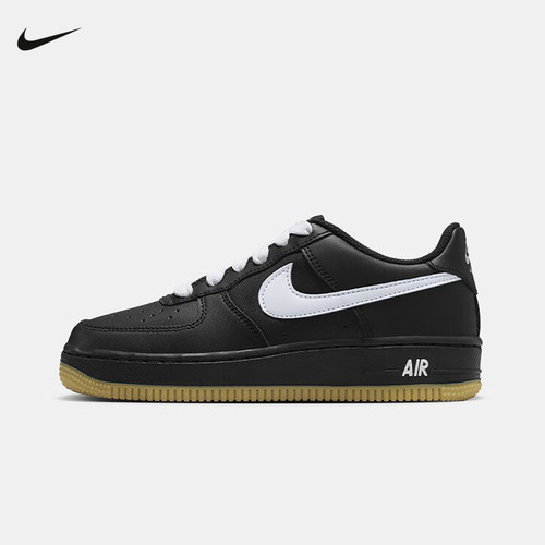 Nike耐克女鞋Air Force 1黑色白勾空军一号运动鞋板鞋HQ1911-001