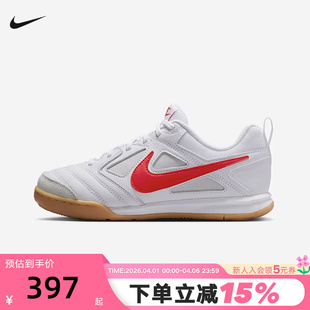 Nike耐克女鞋 大童轻便低帮复古休闲板鞋 HV9596 102 GATO白红运动鞋