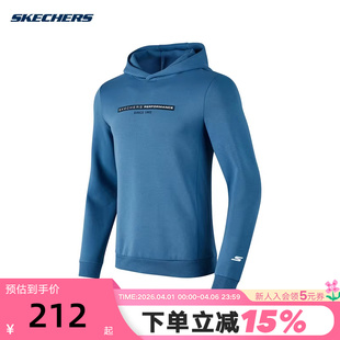 休闲运动简约卫衣P423M136 0378 针织时尚 Skechers斯凯奇男士