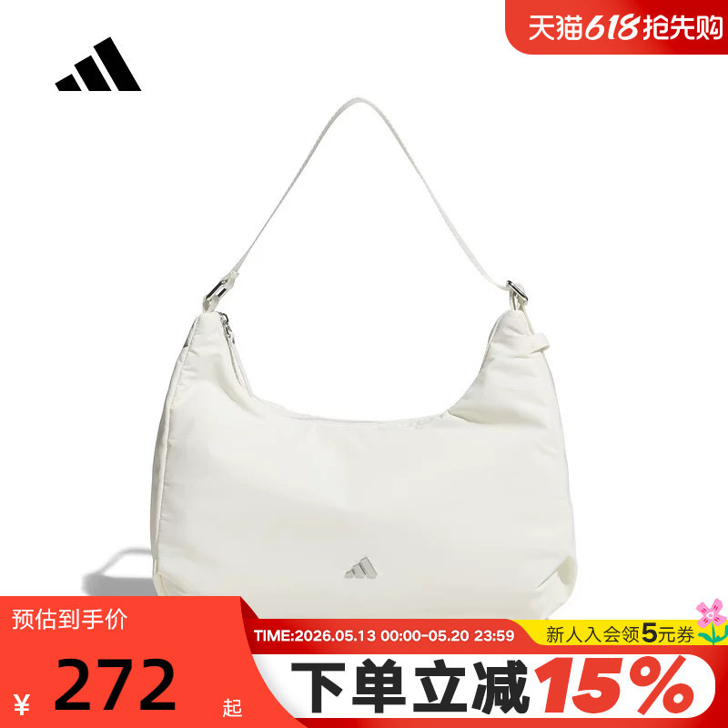 adidas阿迪达斯优雅腋下包单肩包2026夏女拉链袋斜挎包 K