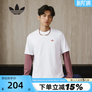 T恤 透气夏男短袖 JD2796 LOGO白色半袖 adidas阿迪达斯三叶草4.0