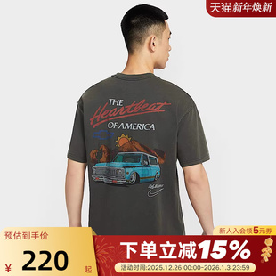 060 雪佛兰汽车图案宽松篮球运动棉T恤HV6691 NIKE耐克短袖 男夏季