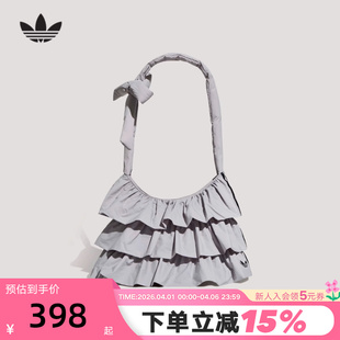 女包腋下包荷叶边提拎包2026春女单肩包IA8913 adidas阿迪达斯时尚
