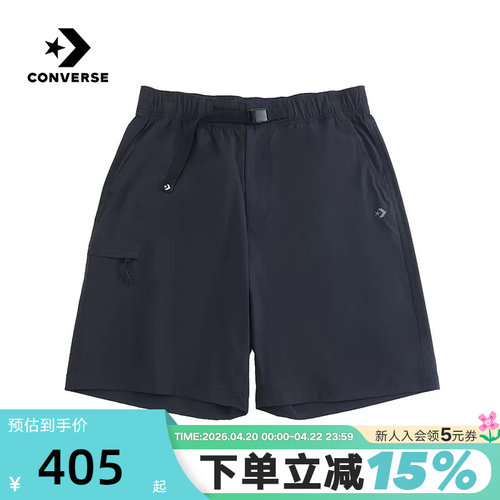 Converse匡威新品2026夏男梭织短裤舒适休闲运动裤 MCJ760-GHM