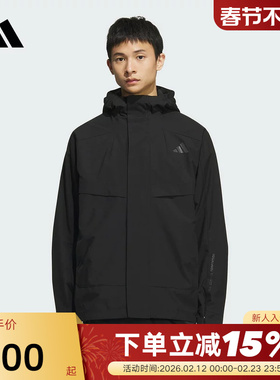 adidas阿迪达斯Modern Tech摇粒绒加衬外套冬男梭织夹克 KB7624