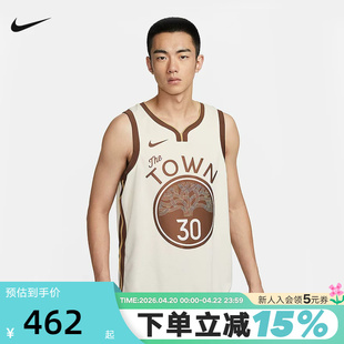 耐克NBA金州勇士队斯蒂芬·库里男子速干球衣针织背心HM5981-123