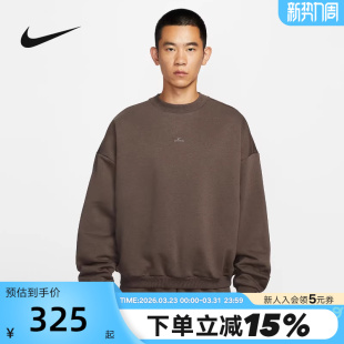 237 IM5902 Nike耐克卫衣男冬新款 加绒保暖篮球运动休闲圆领套头衫