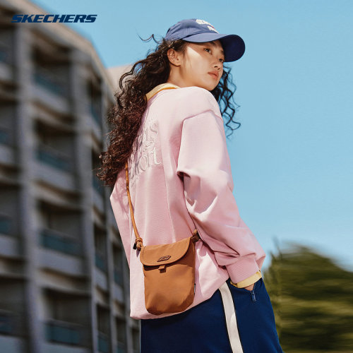 Skechers斯凯奇男女单肩斜挎包潮流日常通勤小包 L324U043/01CH