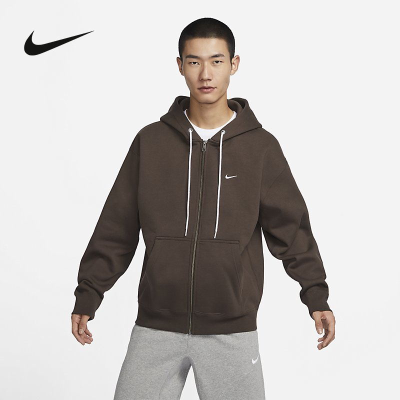 Nike耐克外套男冬季新款刺绣运动休闲连帽加绒保暖夹克DR0404-237 运动服/休闲服装 运动茄克/外套 原图主图