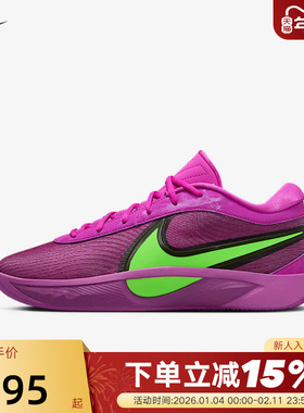 Nike耐克字母哥FREAK 6男子实战训练篮球鞋紫色运动鞋FJ7807-500