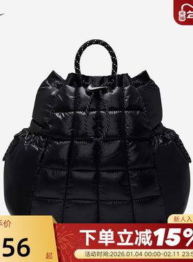 Nike耐克女包春秋新款运动小包轻盈便携手铃包双肩背包HQ6693-010