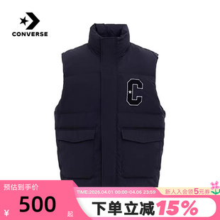 UCJ088 023 500蓬鸭绒背心多口袋保暖羽绒马甲 Converse匡威男女款