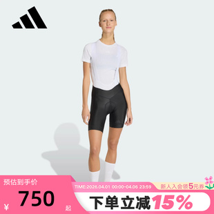 SHORTS 阿迪达斯女ESSENTIALS PADDED BIB JY7609 骑行紧身背带裤