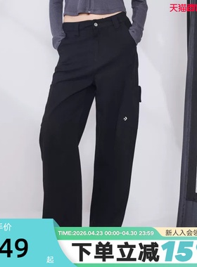 Converse匡威26春季新品多口袋宽松阔腿工装裤女长裤 WCJ431-GHM