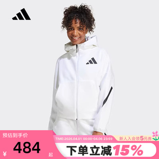 adidas阿迪达斯女装 Z.N.E运动服连帽跑步夹克外套JE7849 新款