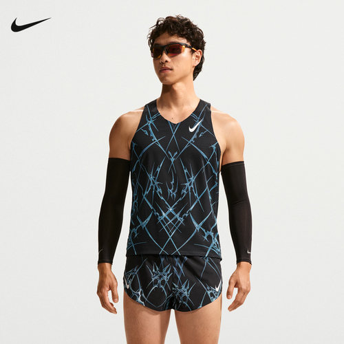 耐克Nike AeroSwift Dri-FIT ADV男子速干印花跑步背心IM5359-010