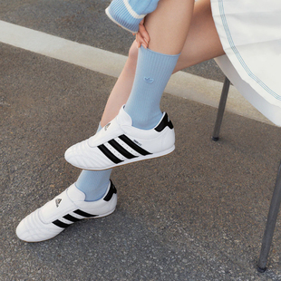 adidas阿迪达斯三叶草宋雨琦同款TAEKWONDO女薄底跆拳道鞋JQ4774