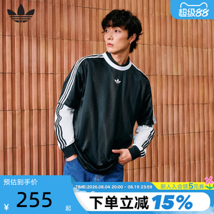 adidas阿迪达斯三叶草复古基础款半袖T恤2026春男短袖上衣 KD5830
