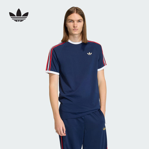 adidas阿迪达斯三叶草半袖2026夏男经典棉质运动短袖T恤 KC8636