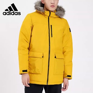 Adidas阿迪达斯棉服男冬季 款 防风保暖连帽运动棉衣夹克外套GK3551