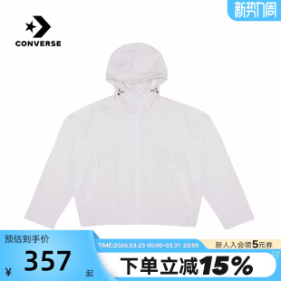 W2Y WCJ430 Converse匡威26春女子宽松连帽短款 外套运动休闲夹克