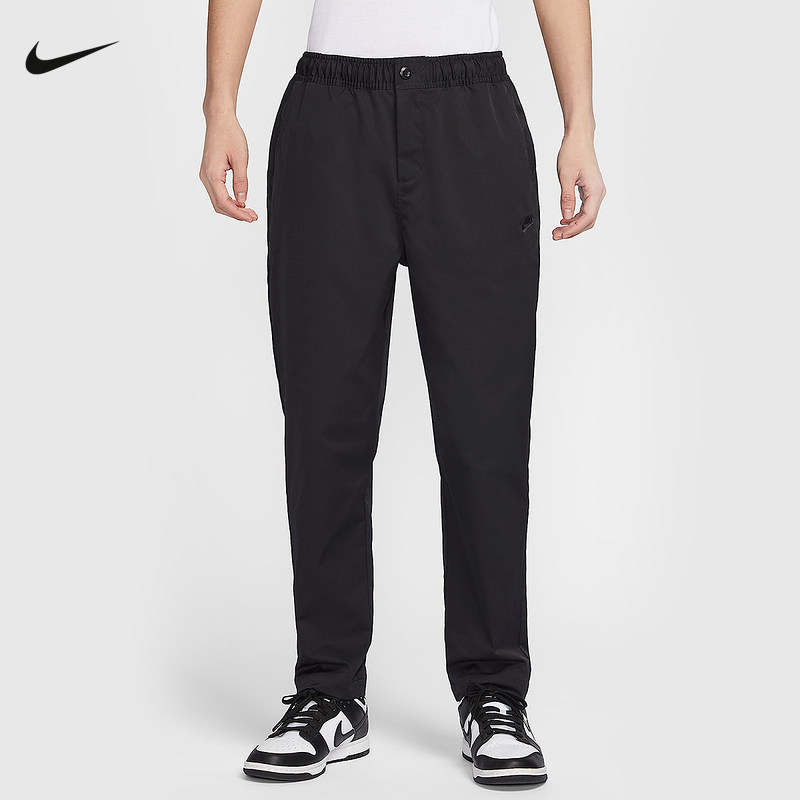 Nike耐克男裤子秋季新款刺绣休闲梭织工装小脚运动长裤HJ199