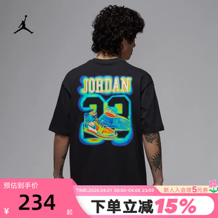 JORDAN耐克短袖 背后23号印花棉质半袖 运动T恤IF0620 010 男夏新款