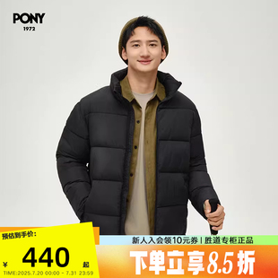 PONY波尼1972棉服衣冬装 244M2NC01BK 男子保暖外套