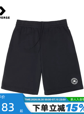 Converse匡威26夏新品男子运动休闲裤宽松透气针织短裤MCJ787-023