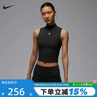 Nike耐克耐克女子企领针织背心秋季JORDAN无袖运动T恤HQ9226-010