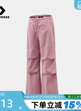 Converse匡威女款运动休闲长裤百搭潮流直筒裤工装裤 WCJ686-PCG