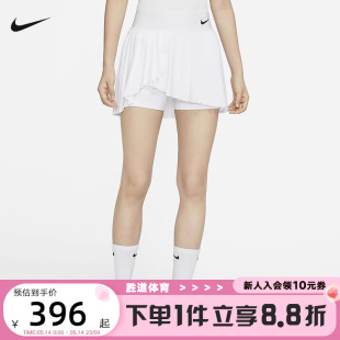 100 nike耐克网球女短裙高尔夫休闲运动拼接百褶裙带内衬DR6850