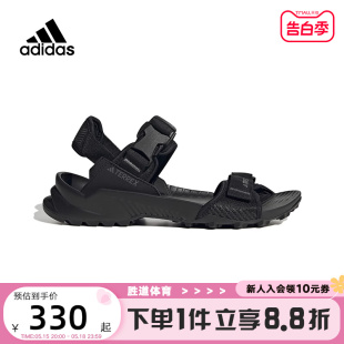 新款 黑色魔术贴凉鞋 阿迪达斯男鞋 户外沙滩鞋 ID4269 夏季 Adidas