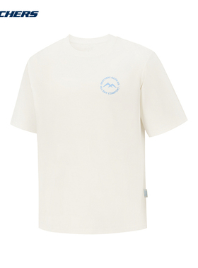 Skechers斯凯奇26夏男女同款索罗娜宽松运动休闲短袖衫 P226U010