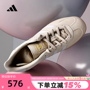 INDOOR德训鞋 JR2432 2026春女GAZELLE adidas阿迪达斯三叶草T头鞋