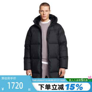 【大码】UA安德玛外套Down男子训练运动中长款羽绒服1384644-001