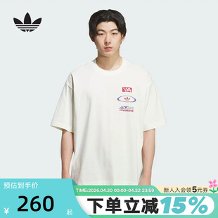 adidas阿迪达斯三叶草赛车风棉质半袖透气秋男MOTO短袖T恤 KH1198