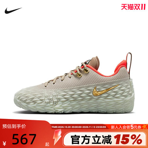 Nike耐克男鞋浅灰荆棘S.T. Charge坎宁安1代实战篮球鞋IO8062-001