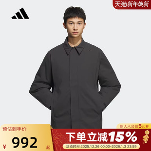 adidas阿迪达斯武宗系列商务中长款 KC2518 棉服秋男保暖外套