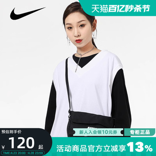 Nike耐克女包春秋新款 运动斜挎包CW9300 010 休闲包单肩包时尚